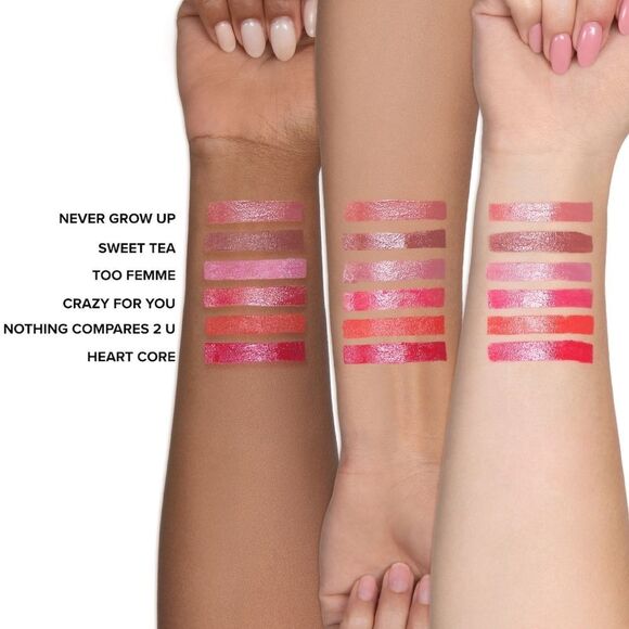 Too Faced Heart Core Lipstick in Never Grow Up (Neutral Pink) - Picture 10 of 16